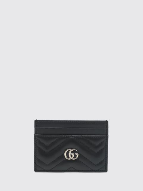 GUCCI Gucci Men Gucci Gg Chevron Leather Card Holder