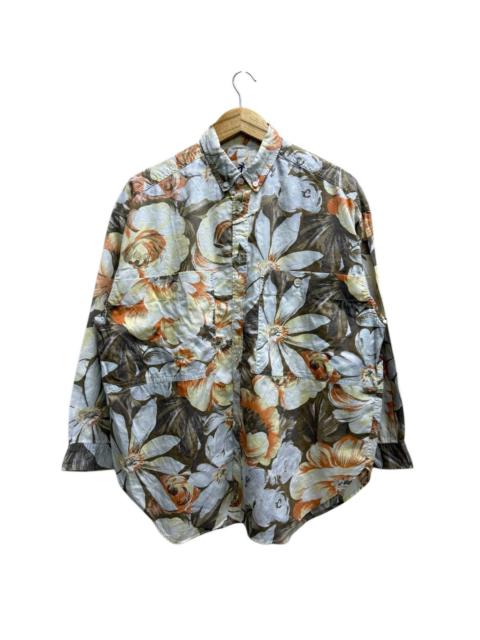 Other Designers Vintage Issey Miyake Hai Sporting Gear Floral ButtonUp Shirt