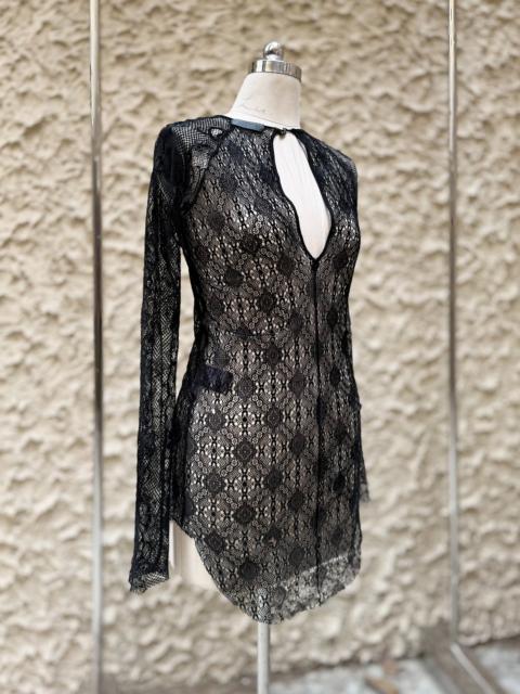 Other Designers IF SIX WAS NINE lace cut-out top