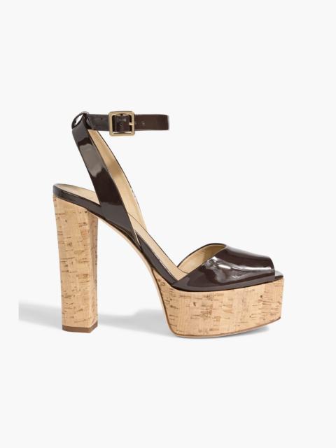 Giuseppe Zanotti Betty 80 patent-leather platform sandals