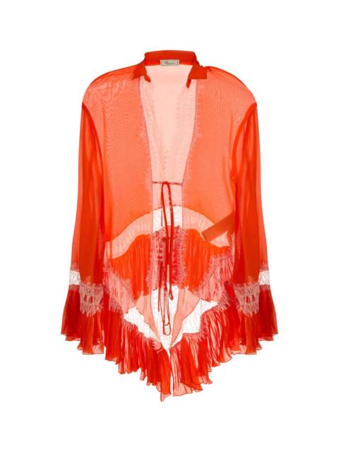 Blumarine Blumarine Women Orange Chiffon Blouse