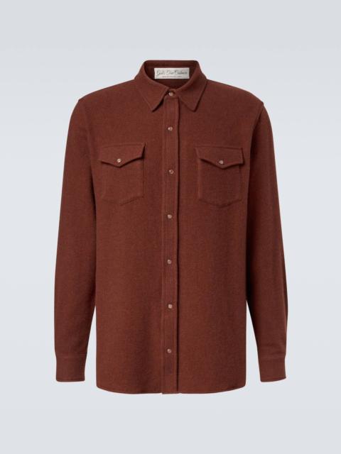 God’s True Cashmere Cashmere shirt with sunstone