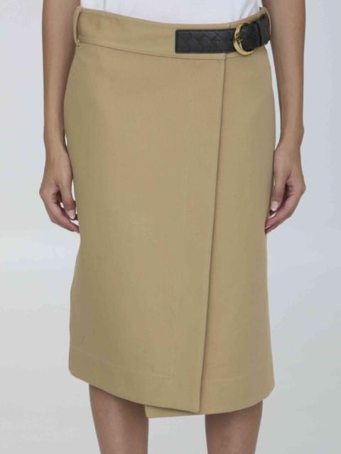 Bottega Veneta Bottega Veneta Women Wrap Midi Skirt