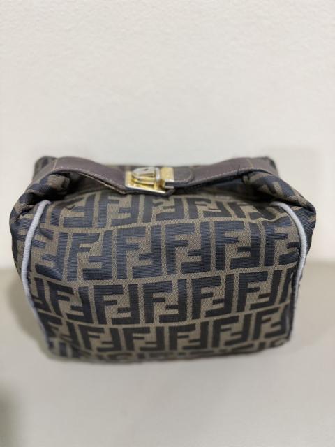 FENDI Authentic Fendi Zucca Monogram Canvas Toiletries Hand Bag