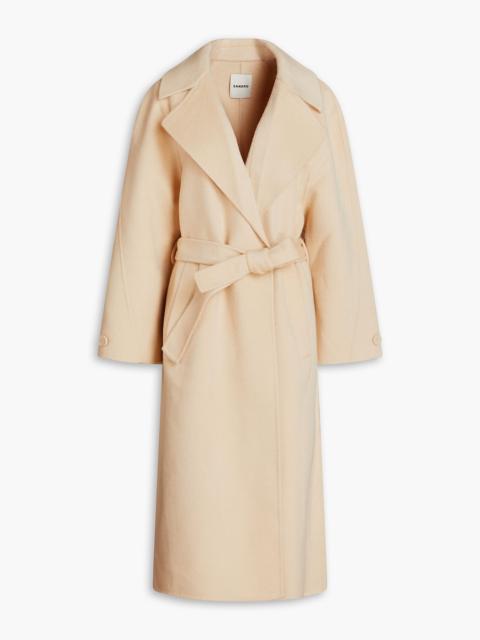 Sandro Belted wool-felt coat