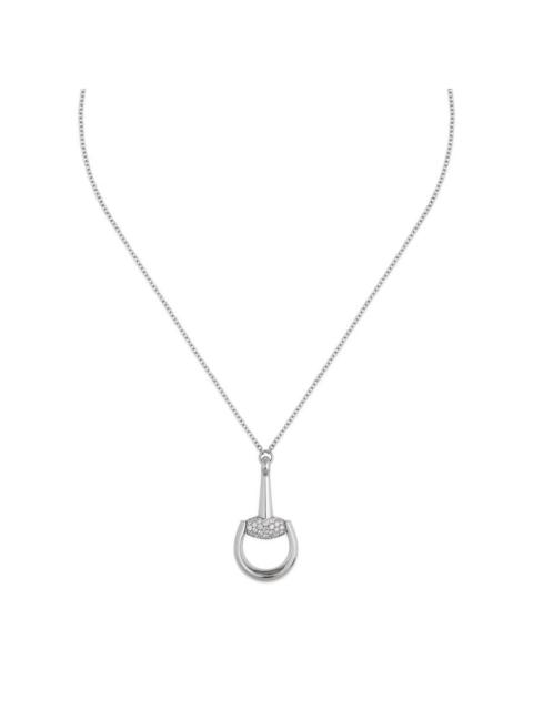 GUCCI Gucci Horsebit Pave Diamond Necklace - YBB837699001