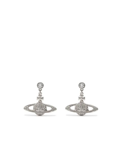 crystal orb earrings