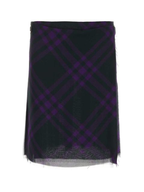Burberry Burberry Women Embroidered Silk Skirt