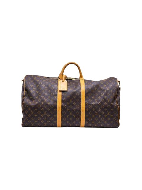 Louis Vuitton Keepall Bandouliere 60 Duffle Travel Bag LV Monogram Canvas