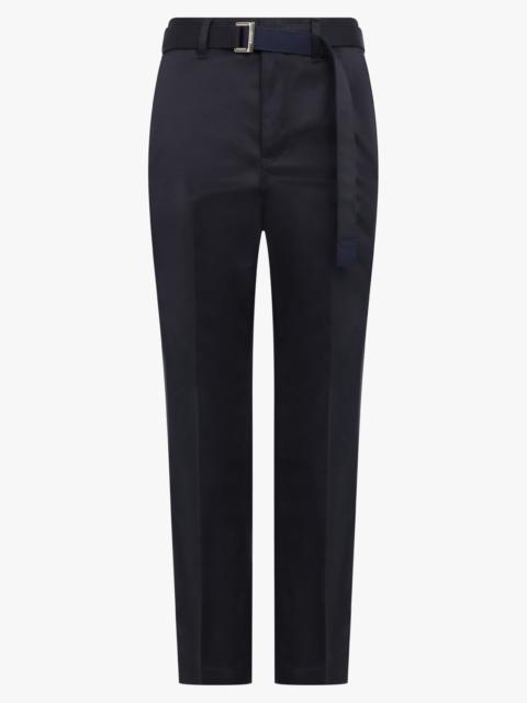 sacai COTTON CHINO PANTS | NAVY