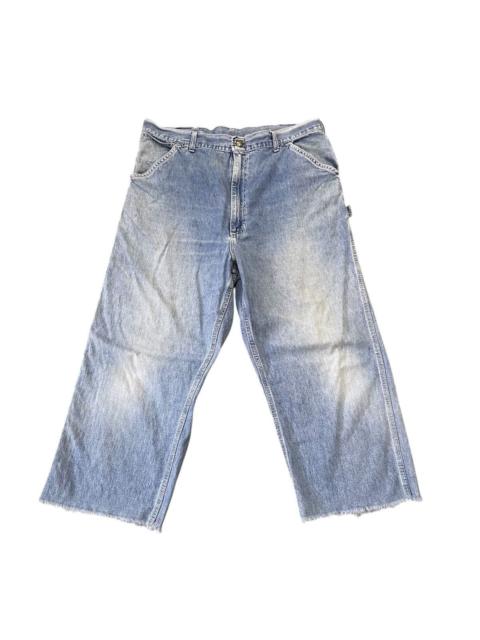 Carhartt Vintage Carhartt Carpenter Pants Light Wash Raw Hem Cropped