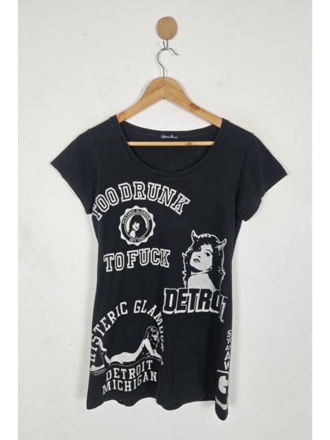 Hysteric Glamour Hysteric Glamour Too Drunk to Fuck Shirt