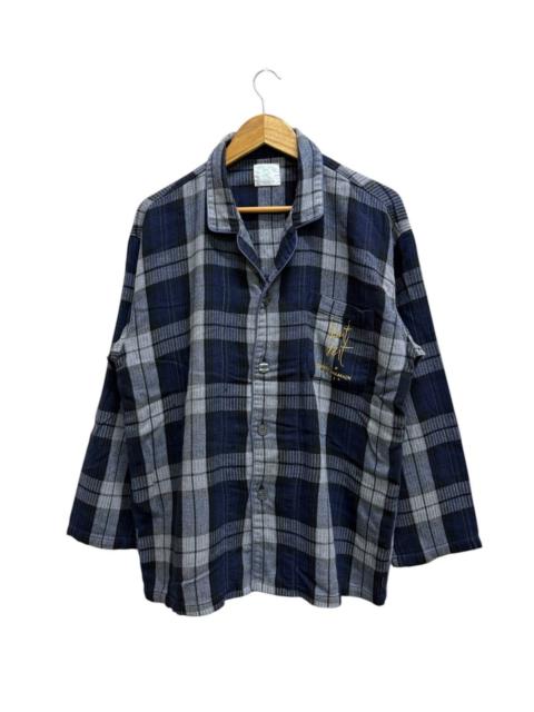 Other Designers VENT VENT PAR PIERRE BALMAIN PARIS TARTAN PYJAMAS SLEEPWEAR