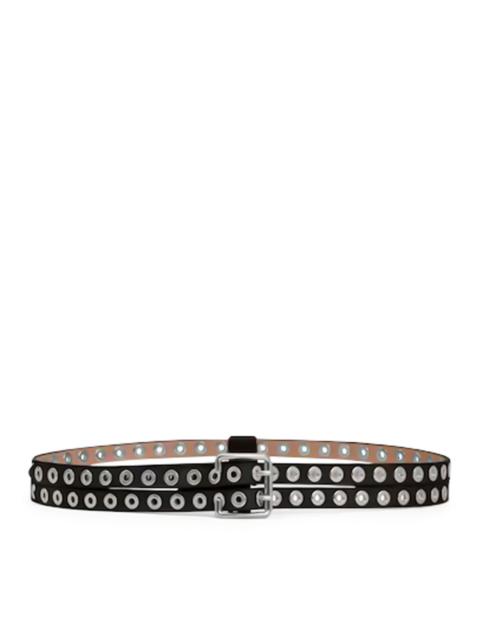 ベルト Alaia Biker Double Belt In Nabuk Alaïa DOUBLE BIKER BELT IN NUBUCK | suitnegozi | REVERSIBLE