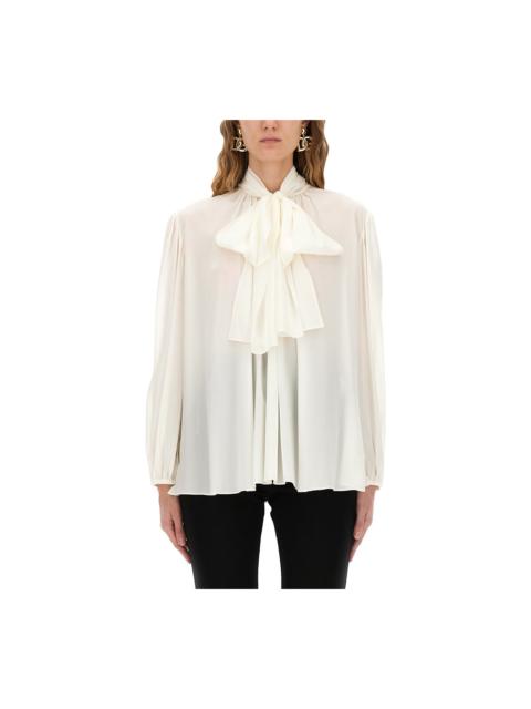 Dolce & Gabbana Silk Shirt With Scarf