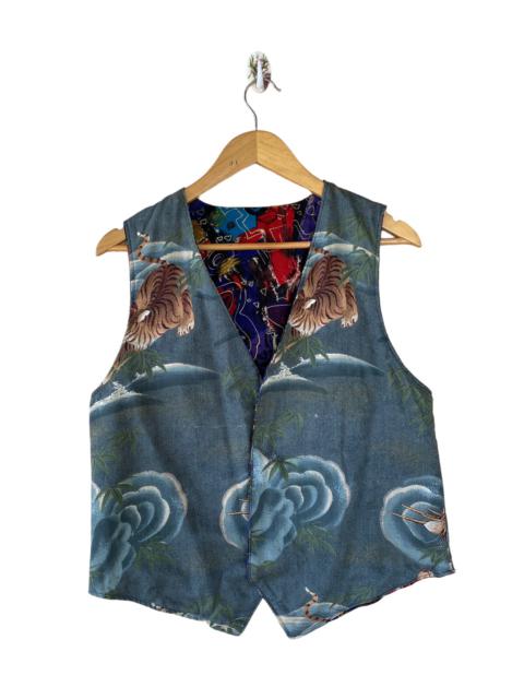 Other Designers Vintage - 🔥SALE🔥VINTAGE JAPANESE FASHION TIGER MOTIFS VEST