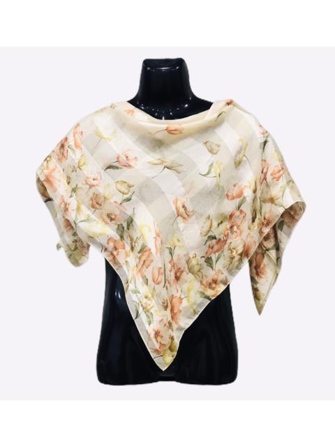 Other Designers Other - VENT VERT PIERRE BALMAIN FLORAL THEME SCARF NECKERCHIEF