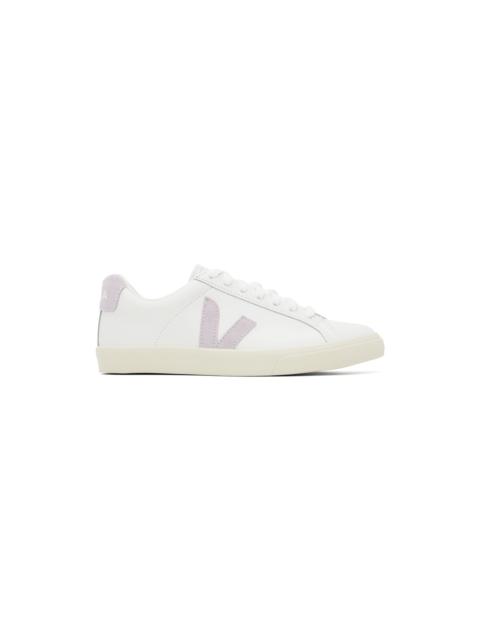 VEJA White Esplar Leather Sneakers