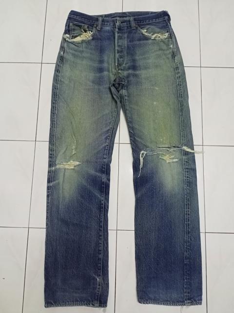 Other Designers Japanese Brand - Sewing Chop O'lls Distressed Selvedge Jeans