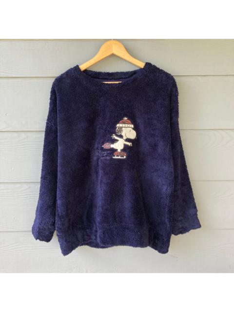 Other Designers Rare Vintage Snoopy Blister Blue Pull Over Fleece