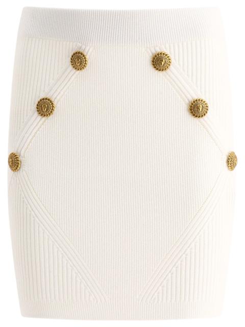 Balmain Balmain Knitted Skirt With Buttons