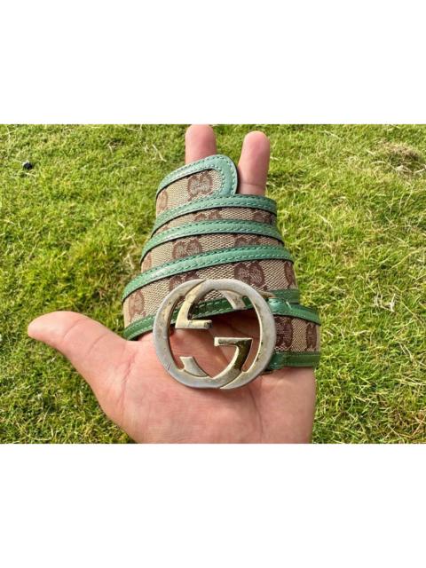 GUCCI Authentic Gucci GG Supreme Interlocking Logo Buckle Belt