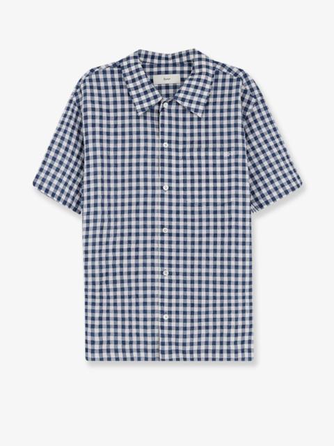 Dunst Dunst Cotton Blend Check Shirt Blue