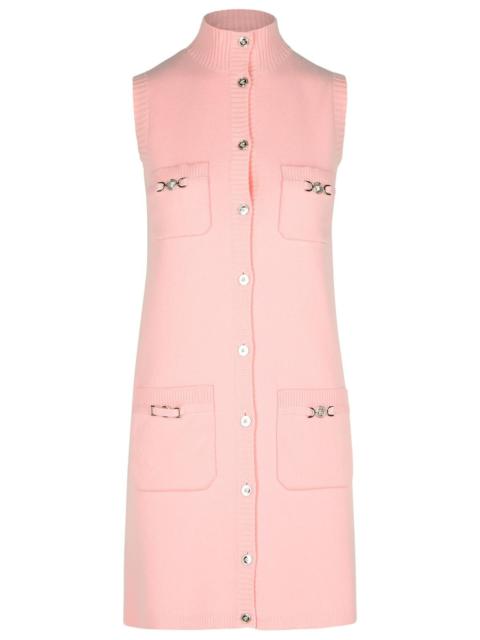 Versace Pink Wool Blend Dress Woman