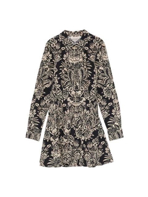 ULLA JOHNSON TALIA LONG SLEEVE MINI DRESS
