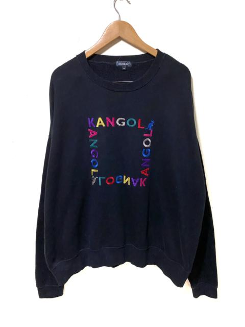 Other Designers Kangol - Kangol Rainbow Spellout Embroidered Oversized Sweatshirt