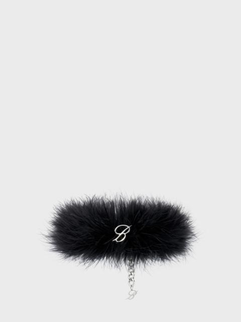 Blumarine CHOKER WITH MARABOU FEATHERS