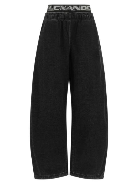 Alexander Wang Alexander Wang Women Denim Pants With Elastic