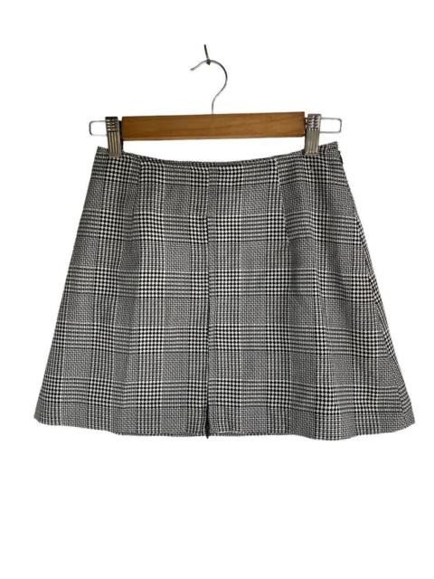 Other Designers Takahiromiyashita The Soloist. - Vintage Number Nine Plaid Wool Houndstooth Mini Skirt