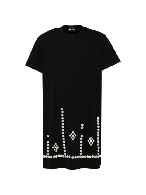 button embellishment T-shirt