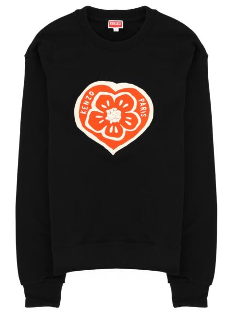 KENZO COTTON "KENZO BOKE HEART" SWEATSHIRT