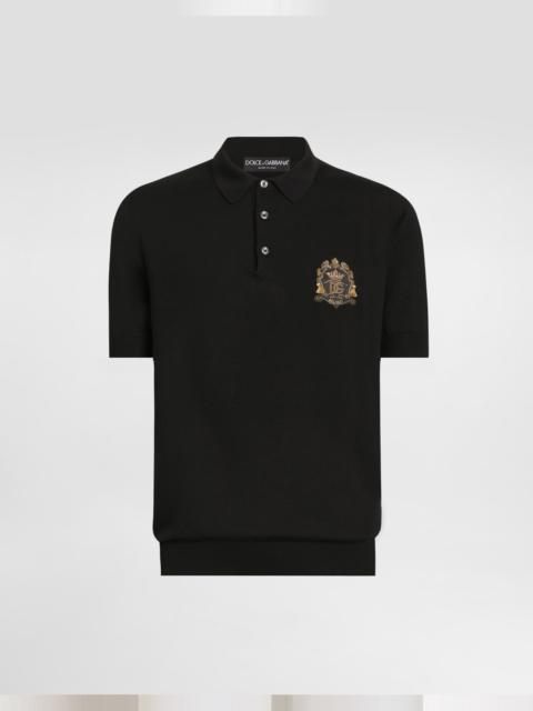 Dolce & Gabbana Virgin wool polo shirt