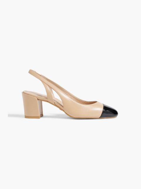 Stuart Weitzman Sleek 50 leather slingback pumps