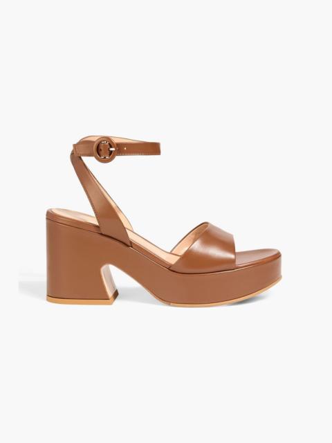 Gianvito Rossi Alma leather platform sandals