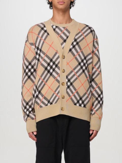 Burberry Burberry Check Wool Mohair Oversized Cardigan