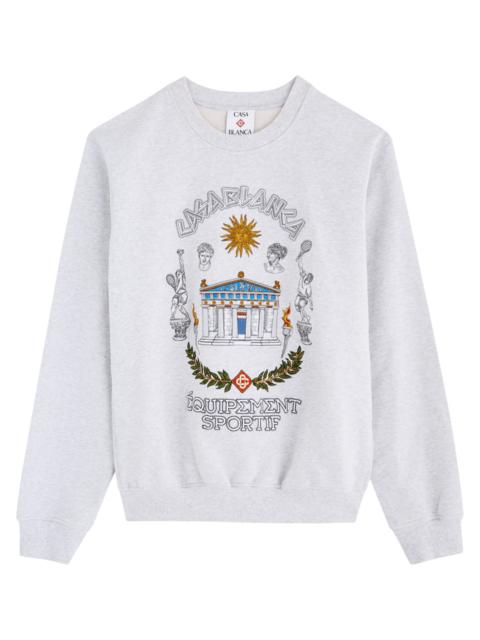 Casablanca Le Temple Du Sport Cotton Sweatshirt