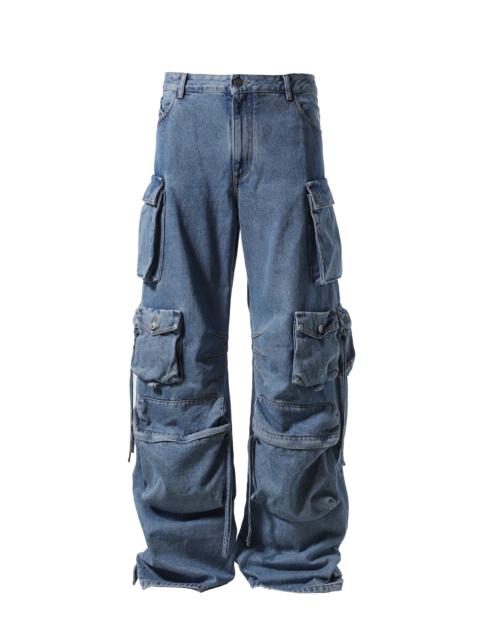 THE ATTICO PANTALONI LUNGHI 'FERN' / BLU