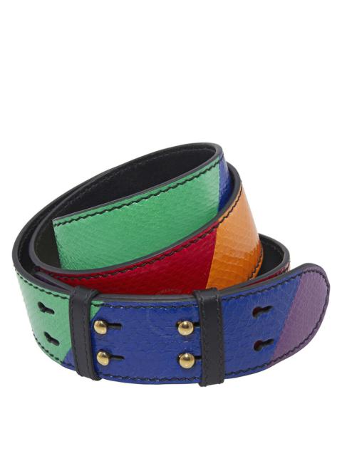 Burberry Ladies Rainbow Leather Belt Bag Strap