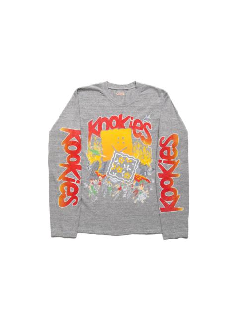 Kapital TOP Jersey Crew Long Sleeve T (BUSTER PECKISH BOWY) - Grey
