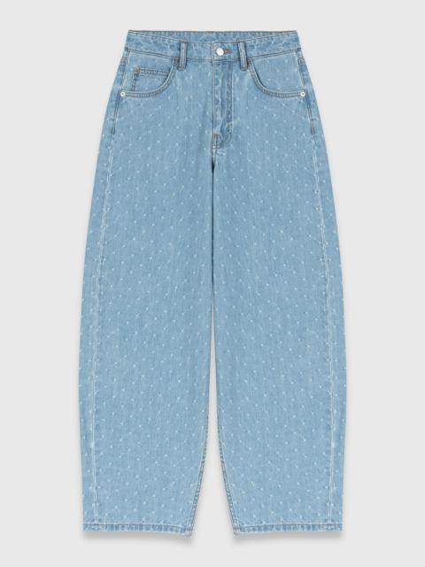 maje Textured balloon jeans