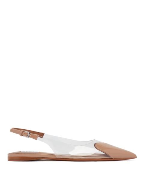 Alaïa Beige Slingback Flat Le Coeur