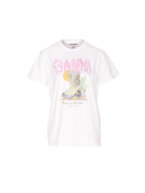 GANNI Ganni Women Vintage Wash T-Shirt
