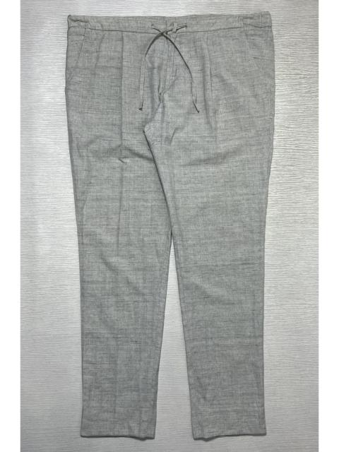 Loro Piana Loro Piana - Flax Virgin Wool Linen Blend Drawstring Trouser