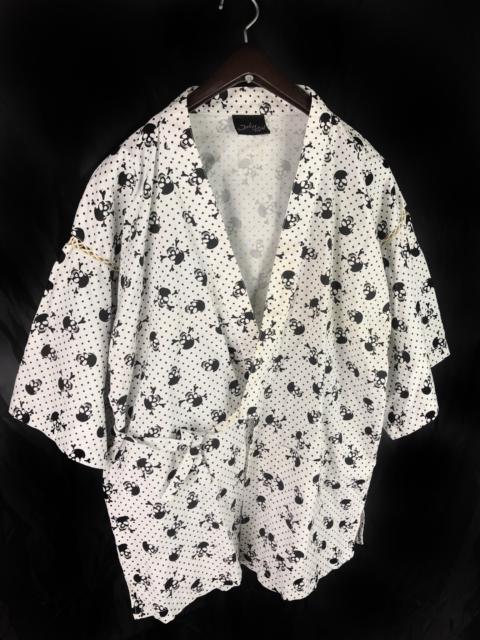 Other Designers Japanese Brand - Joky Gal Skull Design Japanese Happi Kimono