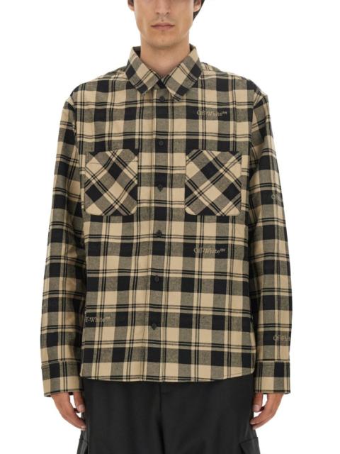 Off-White Off-White Men Check Print Shirt