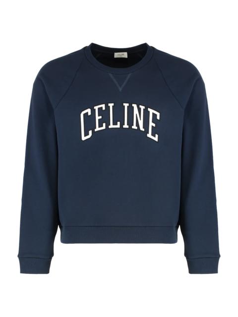 CELINE Regular Sweatshirt In Brushed Cotton Fabric